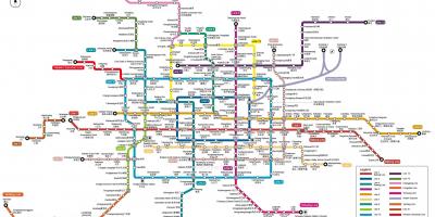 Karta podzemne željeznice, Peking 
