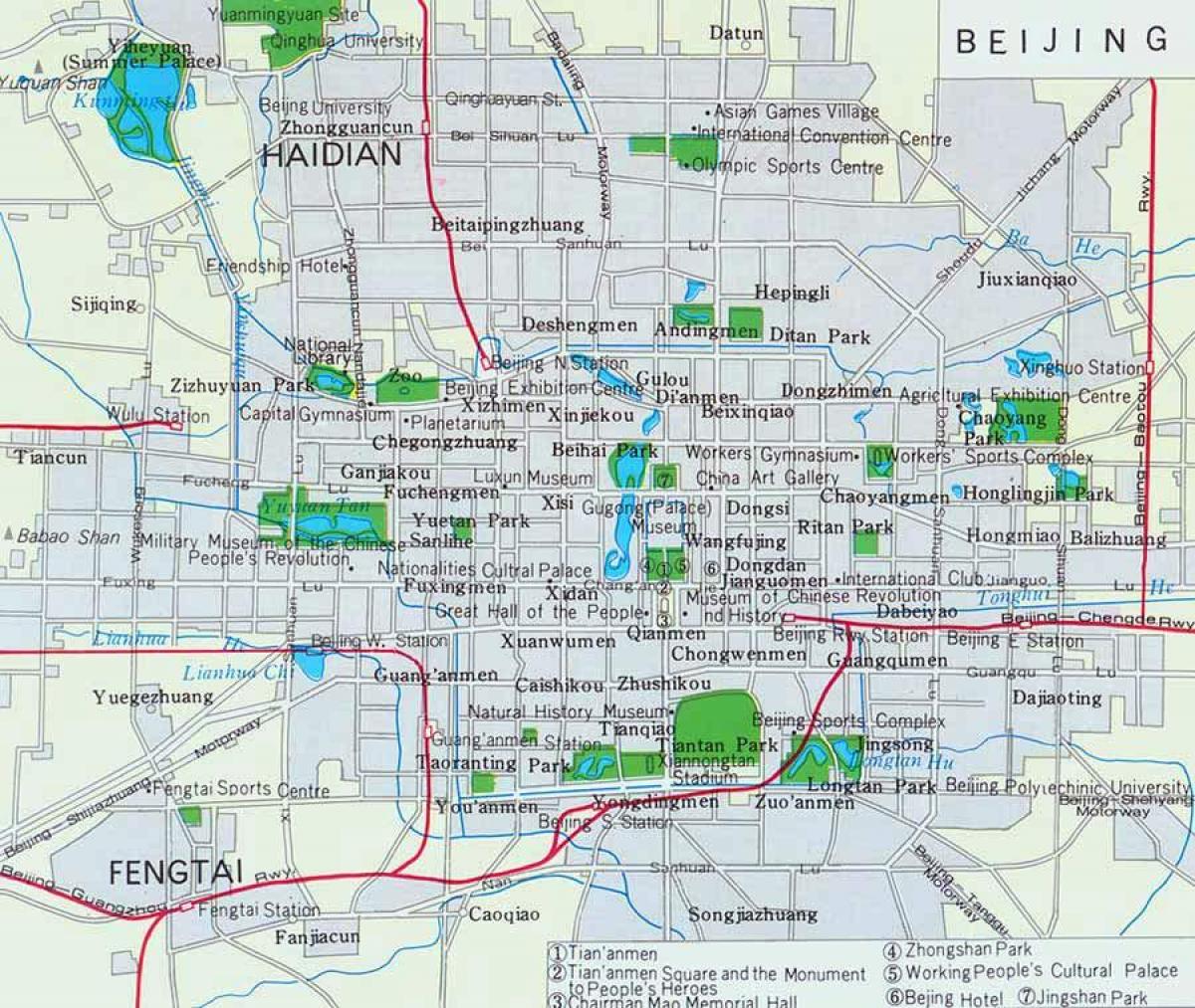karta grada Peking