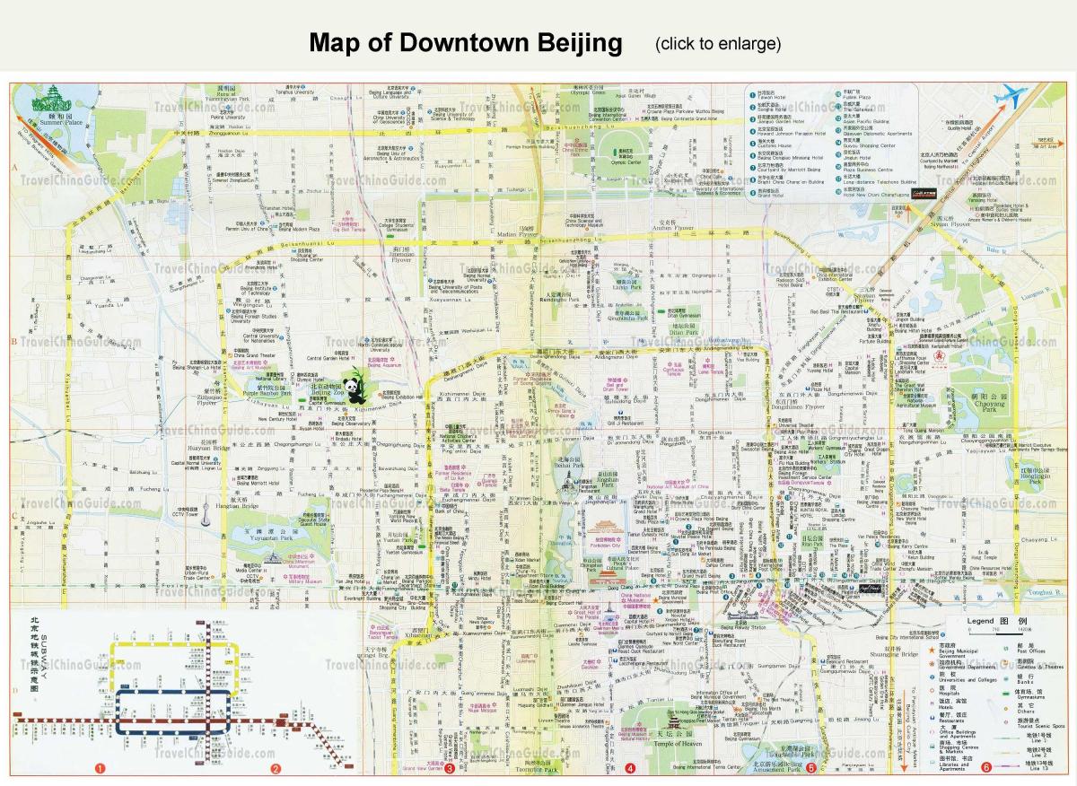 u centru grada Pekinga karti