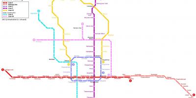 Karta Peking podzemni grad