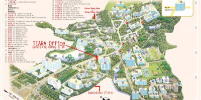 Karta kampusa Sveučilišta Tsinghua 